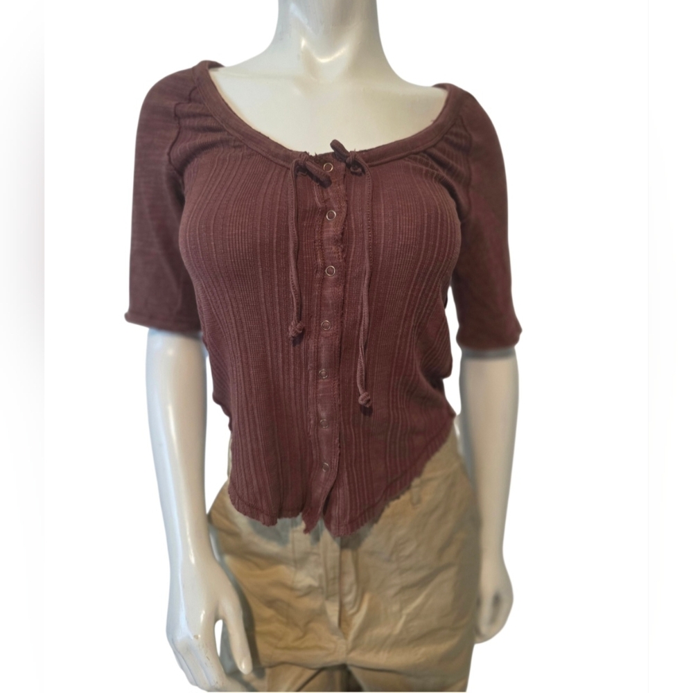 We The Free Daisy Tee Brown Owl Size XS NWT - Picture 8 of 16